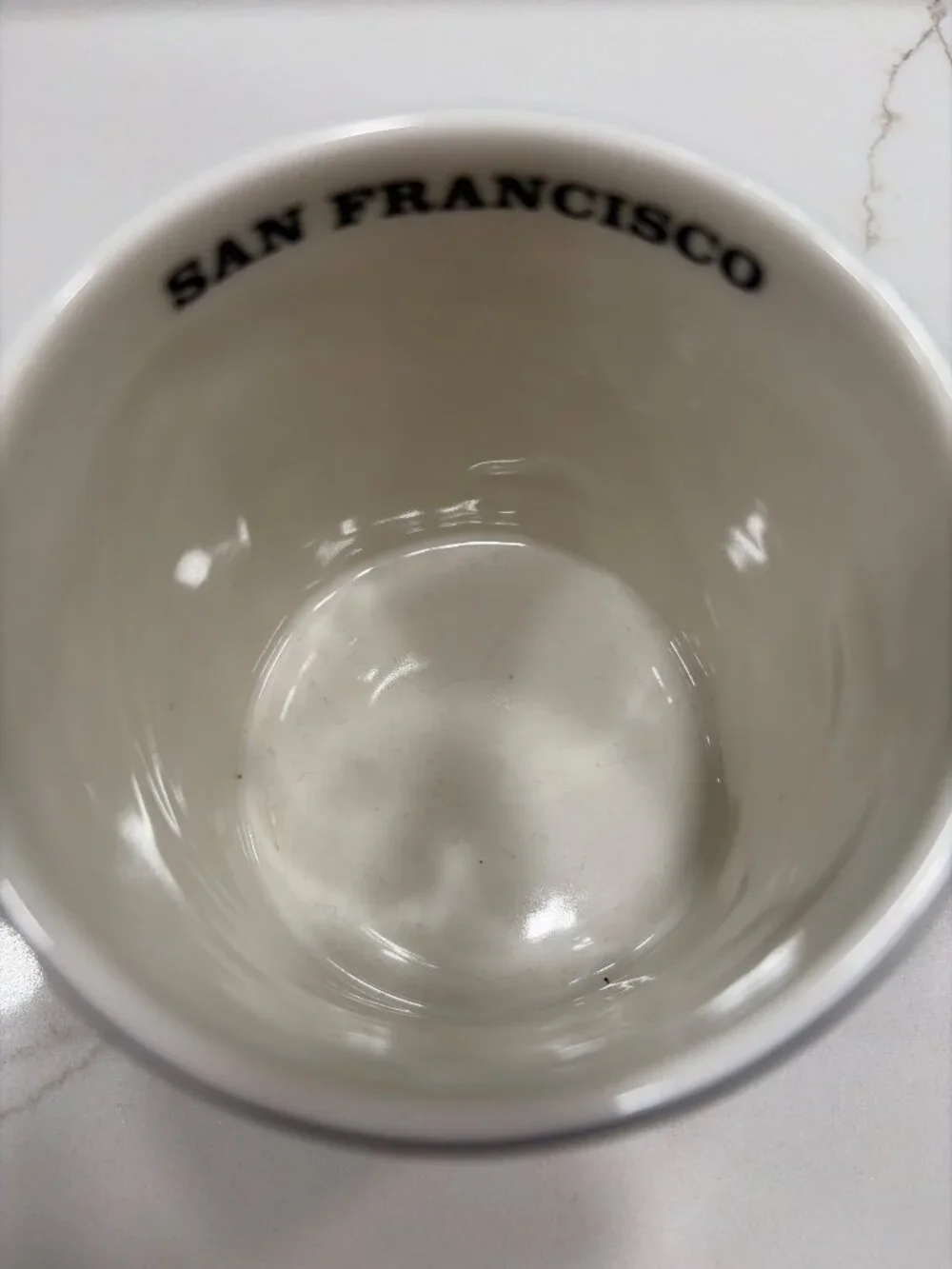 Starbucks Ceramic Mug San Francisco Skyline City Relief 2012 Cable Car Coffee Te